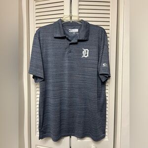 Detroit Tigers Genuine Merchandise Heathered Navy Polo Shirt